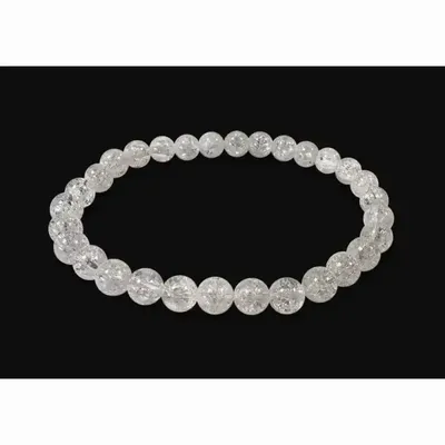 Bracelets - Bracelet Cristal de Roche Crack A perles 6mm - ARABESK
