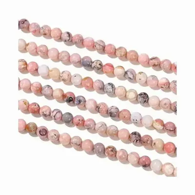 Jewelry - Pink Opal beads 6mm on 40cm wire - ARABESK