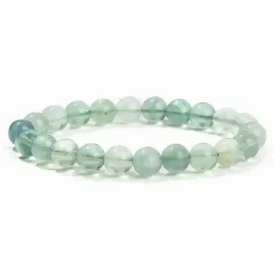 Bracelets - Bracelet Fluorite Verte A perles 8mm - ARABESK