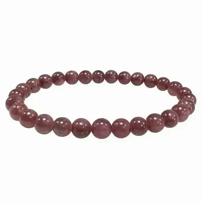 Bracelets - Ruby bracelet AA beads 6-7mm - ARABESK