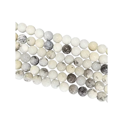 Bijoux - Opale Dendrite perles 6mm sur fil 40cm - ARABESK