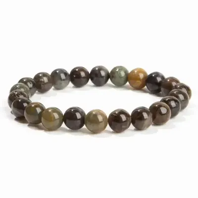 Bracelets - Chinese Serpentine Bracelet A 8mm Beads - ARABESK