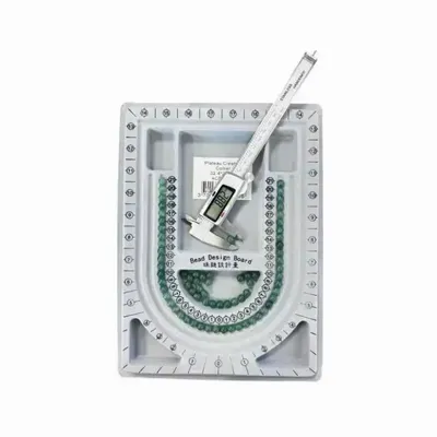 Bijoux - Plateau feutré pour création colliers avec mesures graduées - ARABESK