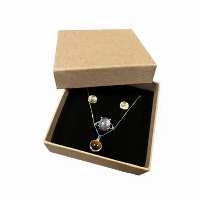 Jewelry - Gift Box for Jewelry in Kraft Cardboard 9cm x10 - ARABESK