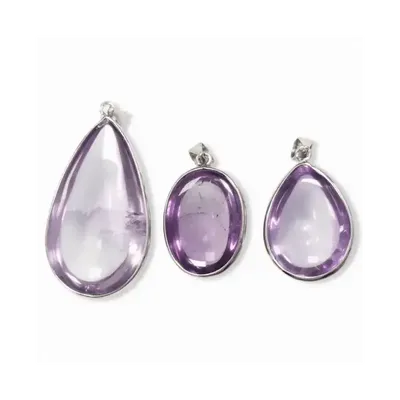 Bijoux - Pendentif Argent 925 Amethyste AAA  3 pièces 17.08g - ARABESK