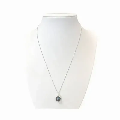 Bijoux - Collier Argent 925 avec Pendentif Boule Labradorite AA 10mm - ARABESK
