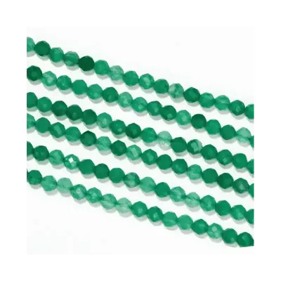 Bijoux - Aventurine Verte Facettée A perles 3mm sur fil 40cm - ARABESK