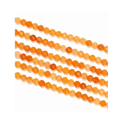 Bijoux - Aventurine Orange Facettée A perles 3mm sur fil 40cm - ARABESK