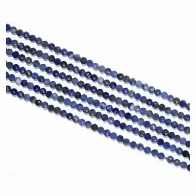 Bijoux - Sodalite Facettée AA perles 3mm sur fil 40cm - ARABESK