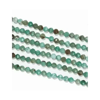 Bijoux - Chrysocolle Facettée A perles 3mm sur fil 40cm - ARABESK
