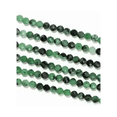 Jewelry - Faceted Zoisite Ruby A 3mm beads on 40cm wire - ARABESK