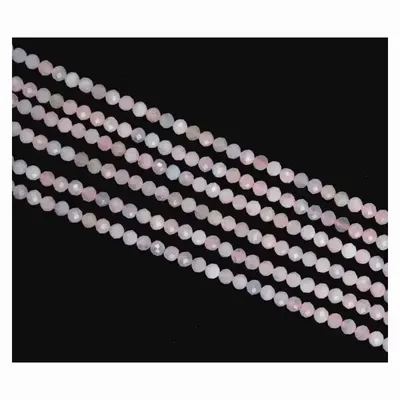 Jewelry - Aquamarine Beryls & Faceted Morganite A 3mm beads on 40cm wire - ARABESK