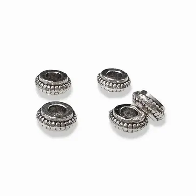 Jewelry - Silver Metal Spacer Spacer Beads 6mm x100 - ARABESK