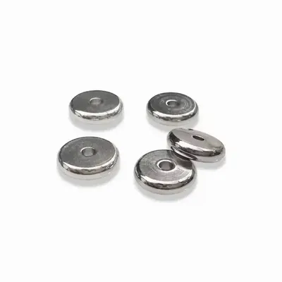 Bijoux - Perles charm's Intercalaire Rondelle en Acier Inoxydable Argenté  8mm x100 - ARABESK