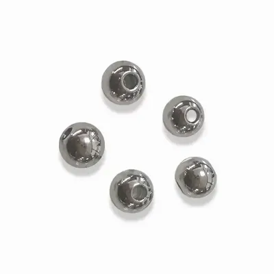 Jewelry - Silver Stainless Steel Ball Spacer Charm Beads 8mm x100 - ARABESK