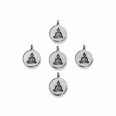 Jewelry - Silver Buddha Spacer Charm Beads 15mm x30 - ARABESK