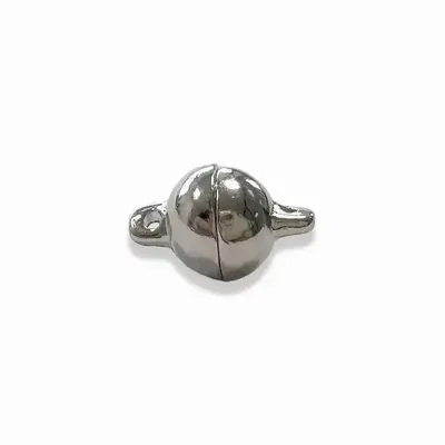 Jewelry - Silver Metal Magnetic Ball Clasp 8mm x20 - ARABESK