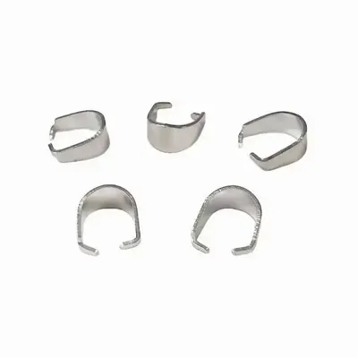 Jewelry - Silver Stainless Steel Clip Clasps 7mm x100 - ARABESK