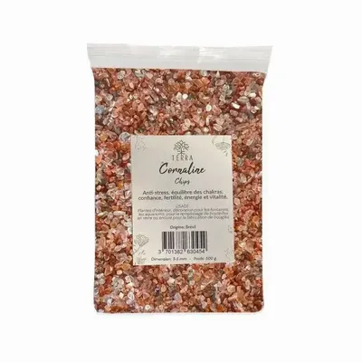 Jewelry - Carnelian Orange A Natural Stone Chips 1-3mm 500g - ARABESK