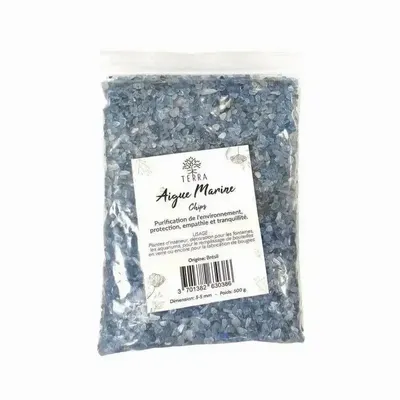 Bijoux - Aigue Marine A+ Chips de pierres naturelles 3-5mm 500g - ARABESK