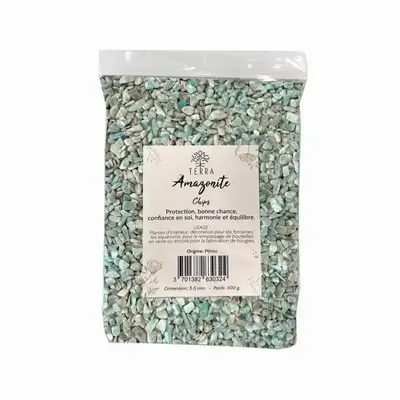 Jewelry - Amazonite Peru A Natural Stone Chips 2-4mm 500g - ARABESK