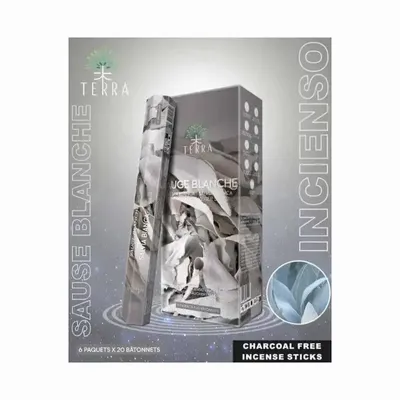 Senteurs - Encens Terra Sauge Blanche hexa sans charbon - ARABESK