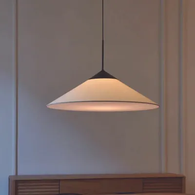 Hanging lights - CIM pendant lamp shade of 90cm in cottonet - LUXCAMBRA