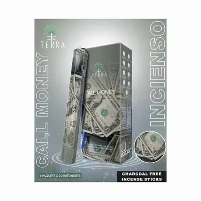 Scents - Incense Terra call silver hexa without charcoal 30grs - ARABESK