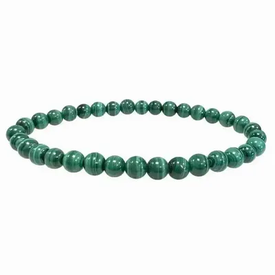 Bracelets - Bracelet Malachite Claire AAA perles 5-6mm - ARABESK