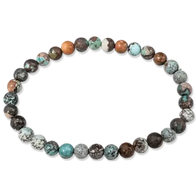 Bracelets - Bracelet Turquoise Naturelle de Chine A perles 5-6mm - ARABESK