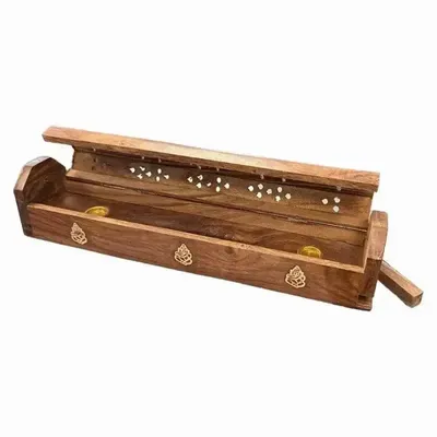 Senteurs - Porte Encens Coffret en Bois de Sheesham Ganesh 30cm x2 - ARABESK