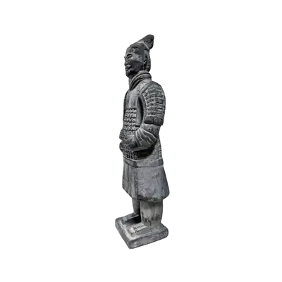 Sculptures, statuettes et miniatures - Statue Noire Guerriers avec Armure en Terracotta  22cm - ARABESK