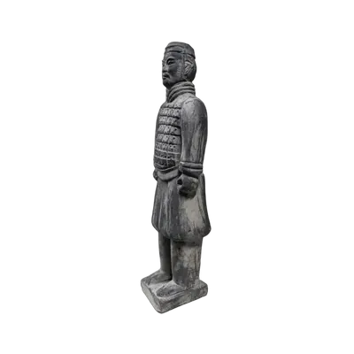 Sculptures, statuettes et miniatures - Statue noire en Terracotta Chevalier 22cm - ARABESK