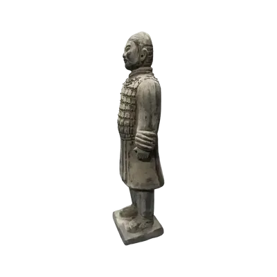 Sculptures, statuettes et miniatures - Statue Noire en Terracotta Chevalier 50cm - ARABESK