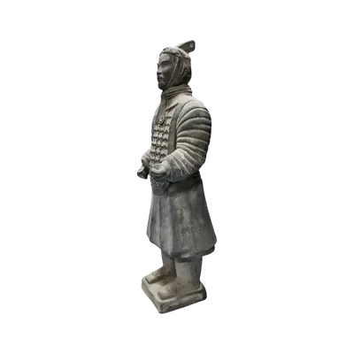 Sculptures, statuettes and miniatures - Black Warriors Statue with Armor in Terracotta 26cm - ARABESK