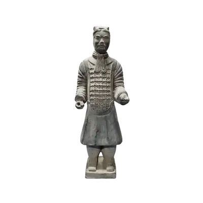 Sculptures, statuettes and miniatures - Black Warriors Statue with Armor in Terracotta 26cm - ARABESK