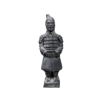 Sculptures, statuettes et miniatures - Statue Noire en Terracotta Guerrier 12cm - ARABESK