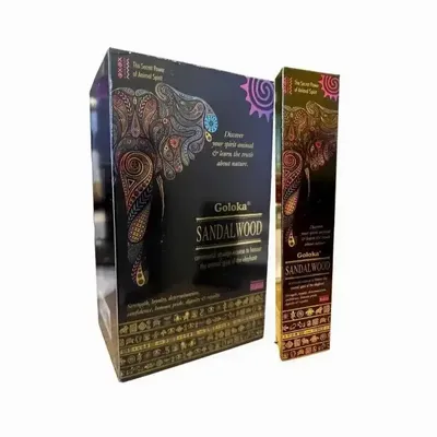 Scents - Goloka Smudge Sandalwood Animal Spirit Incense 8 Sticks - ARABESK