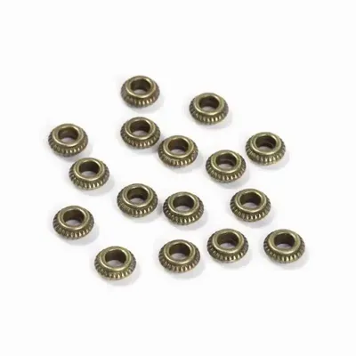 Jewelry - Charm Beads Spacer Rondelle Bronze Color 6mm x 100 - ARABESK