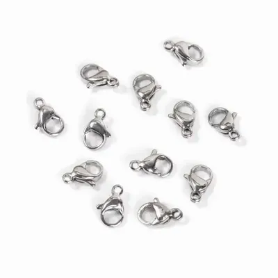 Jewelry - Silver Alloy Lobster Clasps 10mm x100 - ARABESK