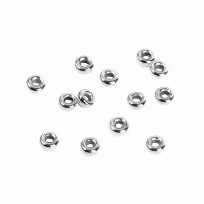 Bijoux - Perles Charms Argent 925 Donut 4mm x 20 - ARABESK