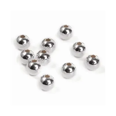 Bijoux - Perles Charms Argent 925 Boules 6mm x 10 - ARABESK