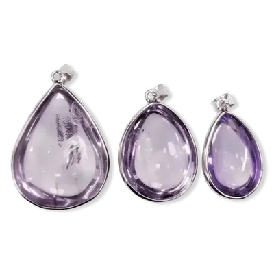 Bijoux - Pendentif Argent 925 Amethyste AAA  3 pièces 15.71g - ARABESK