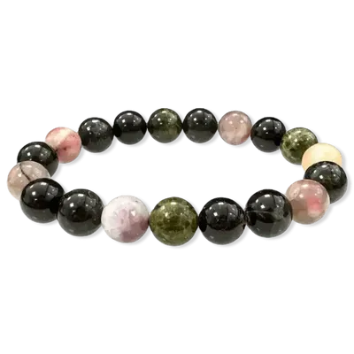Bracelets - Bracelet Tourmaline Multicolor A perles 10mm - ARABESK