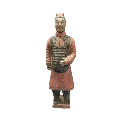 Sculptures, statuettes et miniatures - Statue Colorée Antique Guerriers avec Armure en Terracotta  38cm - ARABESK