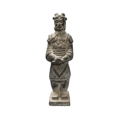 Sculptures, statuettes et miniatures - Statue Noire en Terracotta Général 24cm - ARABESK