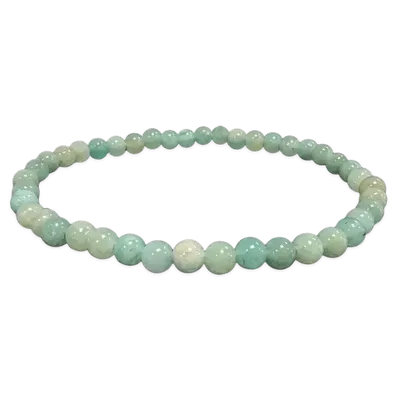 Bracelets - Peruvian Amazonite Bracelet With 4-5mm Beads - ARABESK