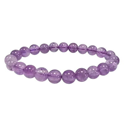Bracelets - Bracelet Amethyste Claire A perles 8-9mm - ARABESK