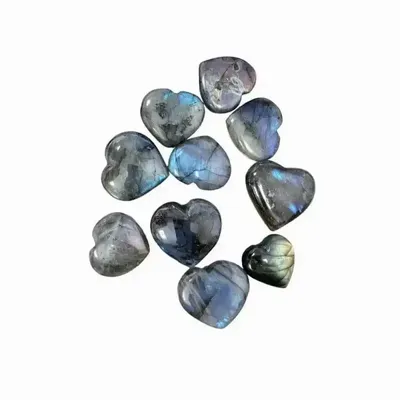 Bijoux - Coeur en Labradorite 10 Pieces  200gr - ARABESK