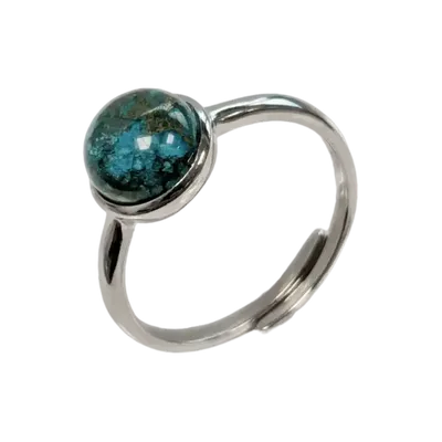 Jewelry - 925 Silver Ring Adjustable Round Rhodochrosite A+ 8mm - ARABESK